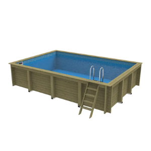 Plastica Nazca Wooden Above Ground Pool 6m x 4m
