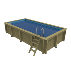 Plastica Nazca Wooden Above Ground Pool 6m x 3m 