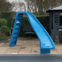 Curved Blue British Slide 