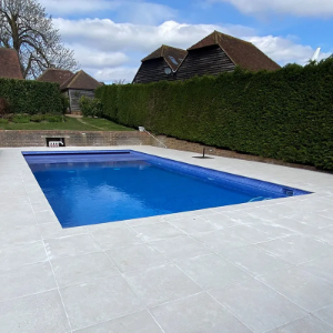 Porcelain Concrete White Coping Stone Kits 