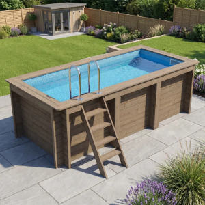Plastica Nazca Wooden Above Ground Pool 4m x 2m