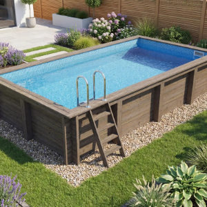 Plastica Nazca Wooden Above Ground Pool 6m x 3m 