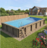 Plastica Nazca Wooden Above Ground Pool 8m x 4m