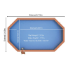 Plastica Westminster Wooden Above Ground Swimming Pool
