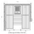 Harvia Lindea Luxury Sauna Cabin
