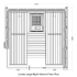 Harvia Lindea Luxury Sauna Cabin